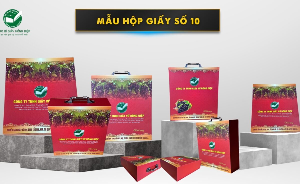 hộp giấy Hồng Điệp